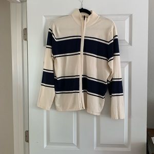 Adidas golf sweater never worn size Large full zip - silk, nylon and spandex